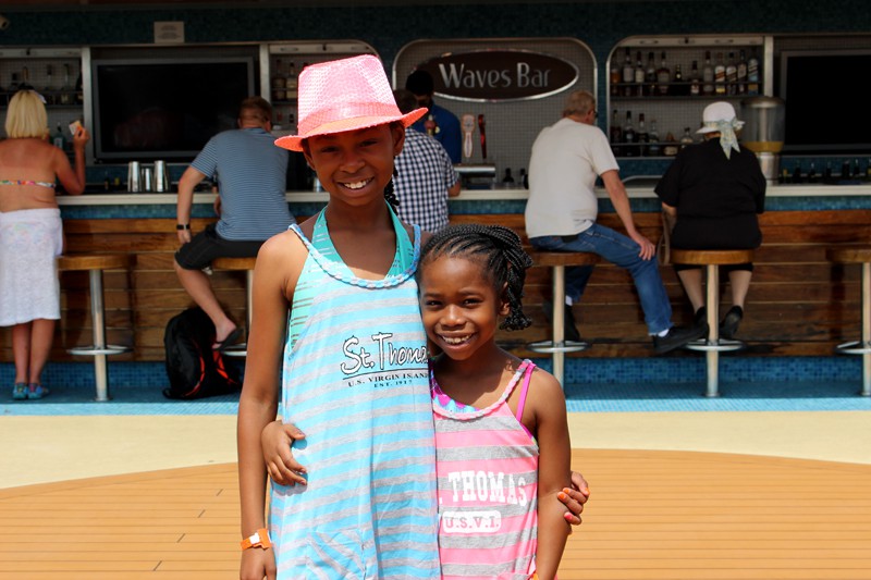 black-little-girls by-pool