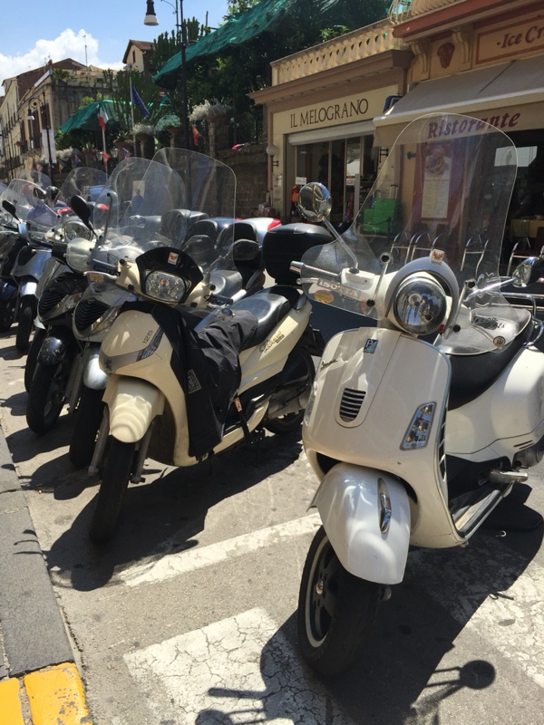 moped Vespa in Sorrento, Italy