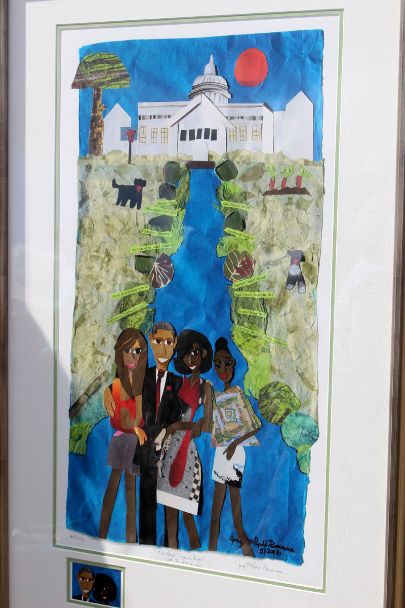 Painting of the Obamas