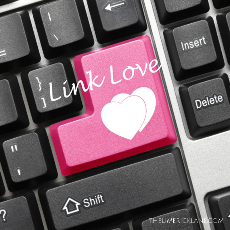Pink Keyboard with two hearts.