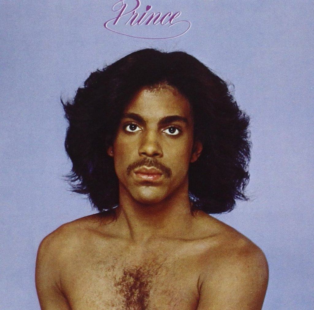 Prince with a blow out album cover.